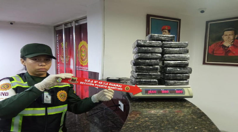 Incautan más de 17 kilos de cocaína en Aeropuerto Internacional Simón Bolívar