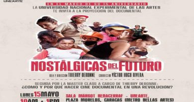 Documental Nostálgicas del Futuro se proyectará este 15 de mayo