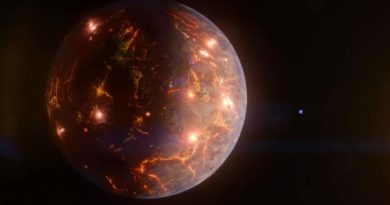 Descubren exoplaneta cubierto de volcanes a 90 años luz de la Tierra