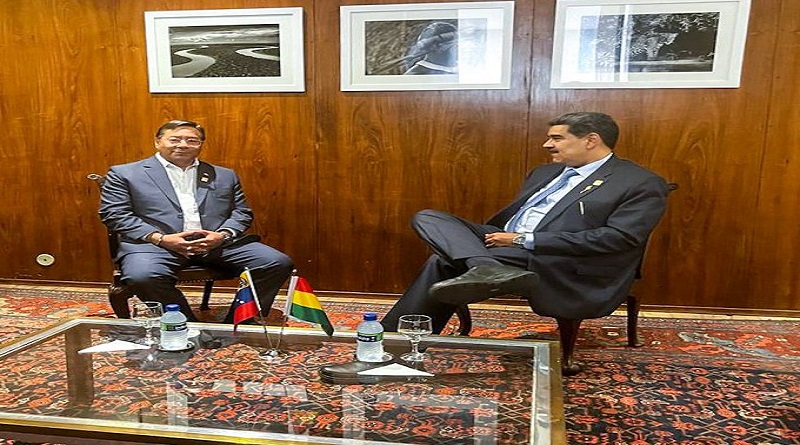 Presidente Maduro se reúne con su homólogo Luis Arce en Brasilia