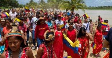 Pueblo Warao marchó en Delta Amacuro en homenaje al presidente Maduro