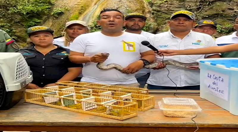 MinEcosocialismo continúa en La Mariposa liberación de animales rescatados