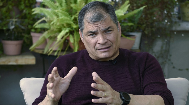 El expresidente de Ecuador Rafael Correa (2007-2017) (Alfredo Estrella / AFP)