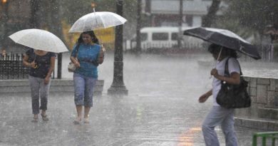 Inameh prevé lluvias con descargas eléctricas en gran parte del país