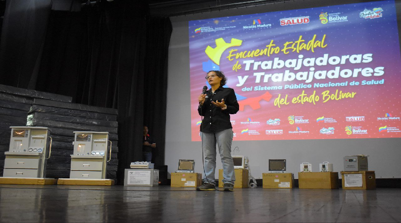 Encuentro Estadal de Trabajadoras y Trabajadores del SPNS se realiza en Bolívar