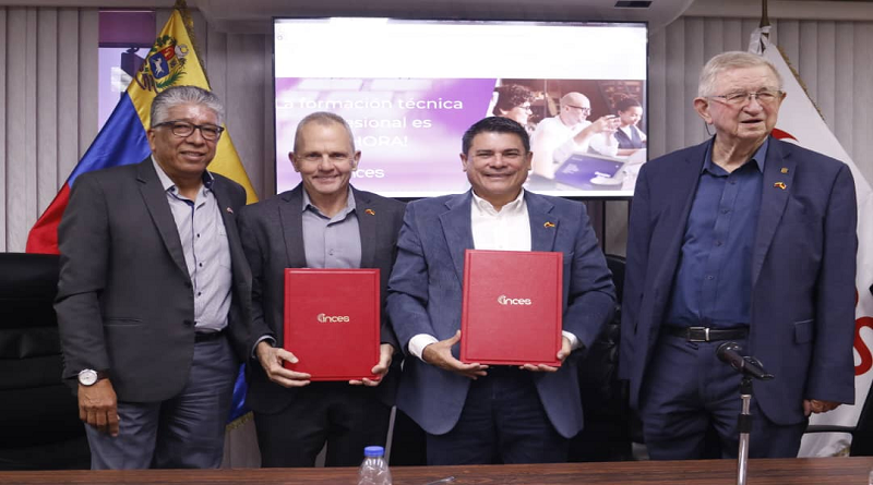 Inces firma convenios con cámara de comercio alemana para promover formación