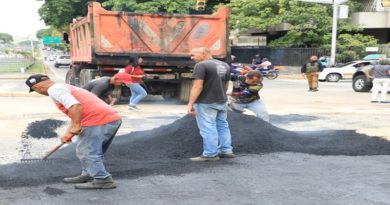 Realizan optimización y asfaltado en la avenida Libertador de Caracas