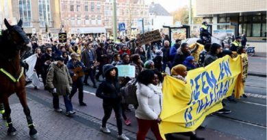 Cientos de personas protestan en Países Bajos por políticas migratorias de la UE