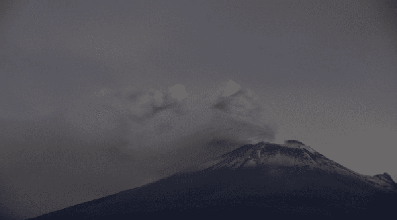 Disminuye actividad del volcán Popocatépetl en México