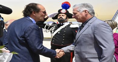 Presidente Diaz-Canel arriba a Italia para impulsar el desarrollo de Cuba