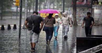 Inameh prevé lluvias y chubascos en gran parte del país