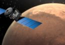 Recreación artística del orbitador Mars Express (ESA)