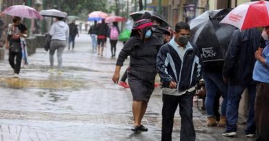 Inameh pronostica lluvias y chubascos en gran parte del país