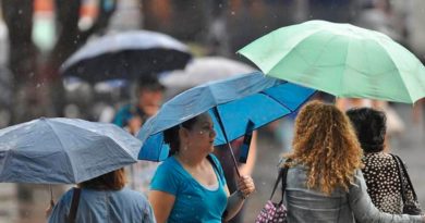 Inameh pronostica lluvias y chubascos en gran parte del país
