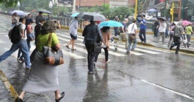 Inameh pronostica lluvias y chubascos en gran parte del país