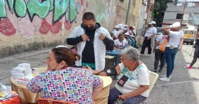 Desarrollan jornada de atención de salud en la parroquia La Pastora