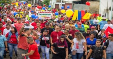 Barinas marchó en apoyo al presidente Maduro y en rechazo a las sanciones