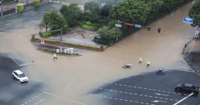 Más de 500 mil hogares son afectados por Tifón Doksuri en China