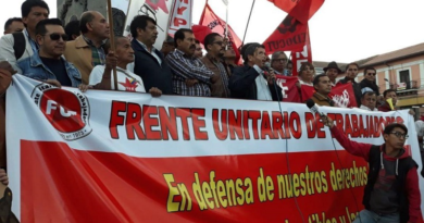 Trabajadores ecuatorianos rechazan propuesta de reforma en seguridad social