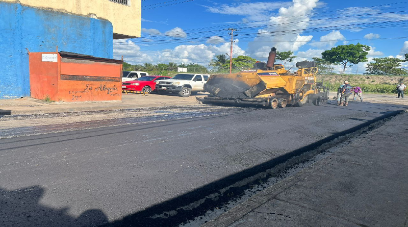 Culmina primera fase de colocación de asfalto en sectores de Monagas