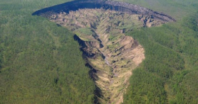 Revelan asombroso vistazo de la “puerta al inframundo” de Siberia