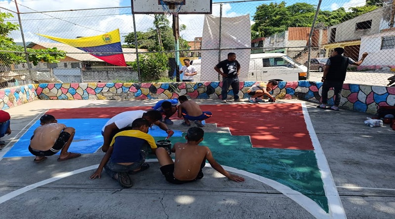 Recuperan cancha deportiva en el sector El Jabillo 1 de Guatire
