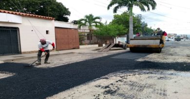 Distribuidos más de 1.600 toneladas de asfalto en red vial de Lara