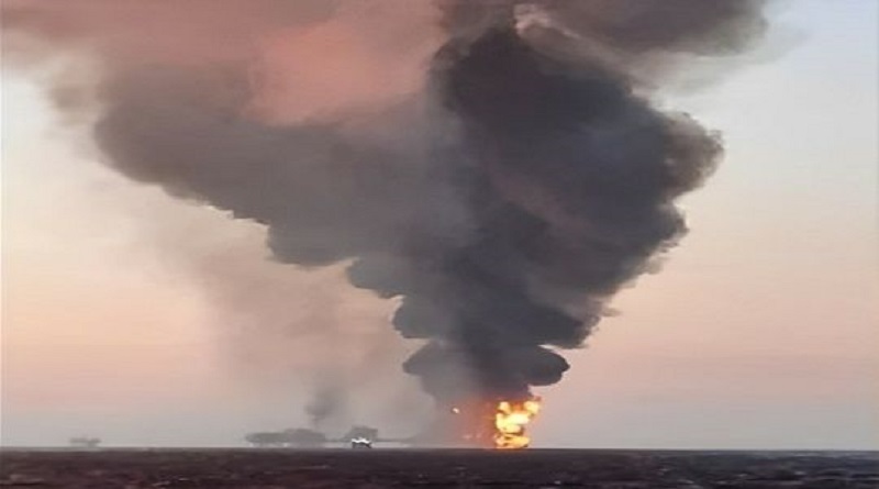 Incendio en plataforma petrolera en México deja varios heridos
