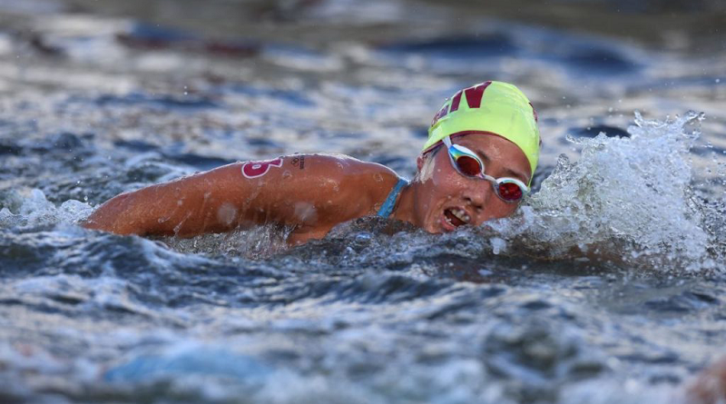Paola Pérez gana oro en los 5k de natación en aguas abiertas