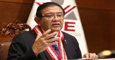 Presidente de corte electoral de Perú pide protección internacional