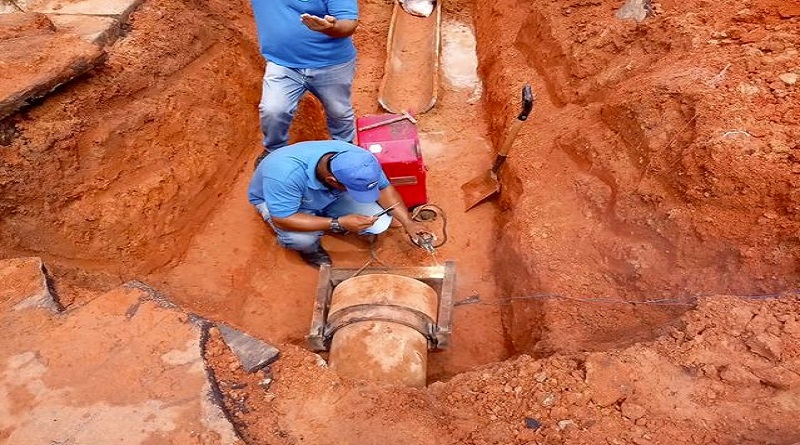 Reparan tubería matriz en municipio Cedeño en el estado Bolívar