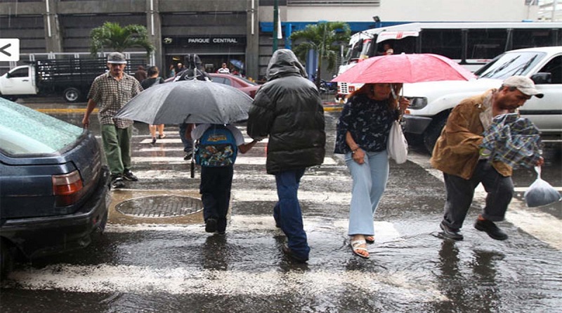 Inameh pronostica precipitaciones de intensidad variable en gran parte del país