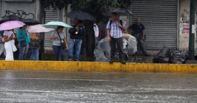 Inameh pronostica precipitaciones de intensidad variable en gran parte del país