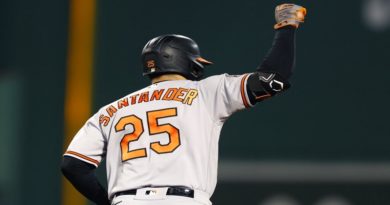 Anthony Santander despacha su jonrón 21 de la temporada
