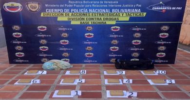 Confiscan droga abandonada en Táchira