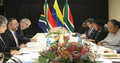 Venezuela estrecha relaciones con Gobierno y movimientos sociales de Sudáfrica