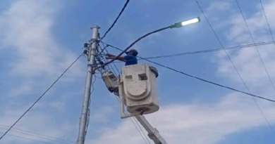 Más de 100 lámparas led se instalaron en Bolívar durante julio
