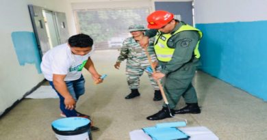 Bricomiles atienden rehabilitación de UENB José Antonio González del Paraíso