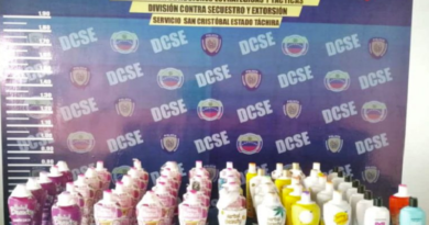 PNB incauta droga colombiana oculta en envases de cremas corporales en Táchira