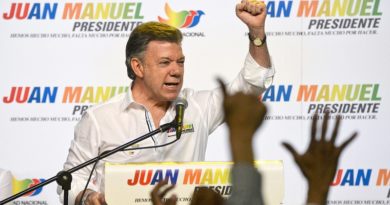 Expresidente de Colombia, Juan Manuel Santos, en Bogotá, Colombia, el 12 de marzo de 2014 (Luis Acosta / AFP)