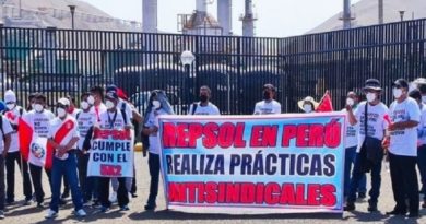 Trabajadores de la Refinería La Pampilla inician huelga de 48 horas en Perú