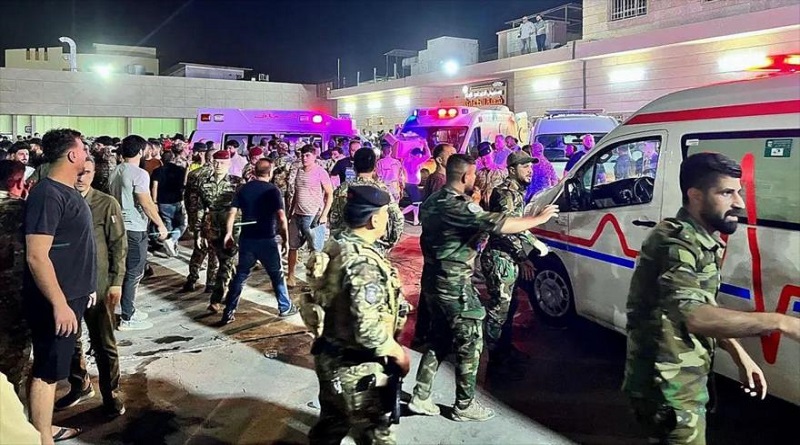 Incendio en un salón de bodas en Irak deja al menos 100 fallecidos