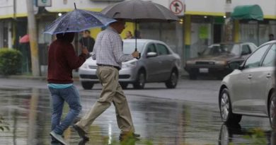 Inameh pronostica lluvias y chubascos en gran parte del país