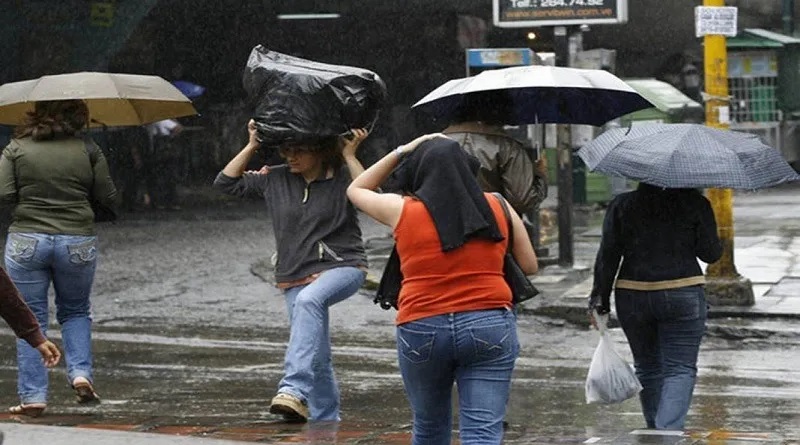 Inameh pronostica lluvias de intensidad variable en gran parte del país