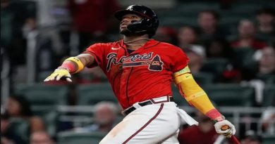 Acuña sacó el jonrón 35 y está cerca de ser el quinto en la historia con un 40-40