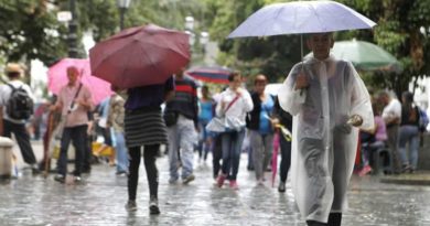 Inameh pronostica lluvias y chubascos en gran parte del país