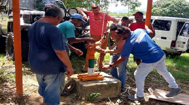 Reactivan pozo de agua potable en el municipio Jacura en Falcón