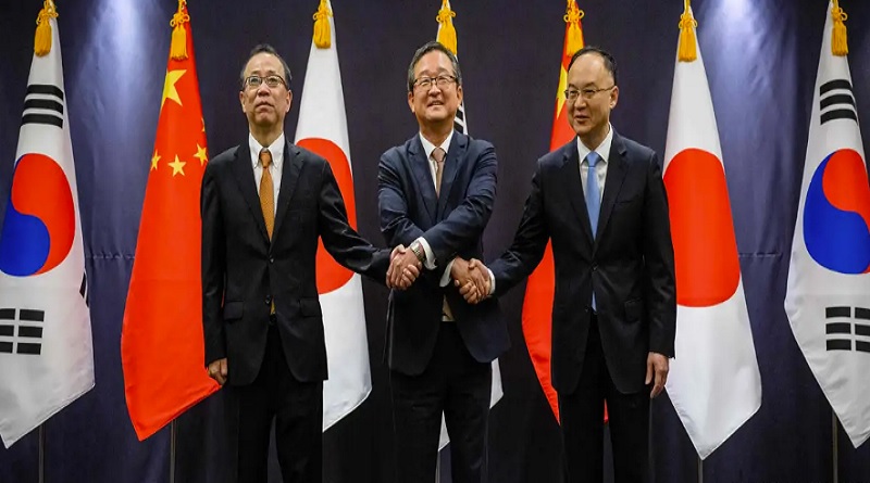Acuerdan realizar cumbre trilateral entre Japón, China y Corea del Sur