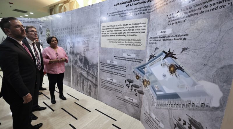Cancillería expone 50 años del golpe al presidente Salvador Allende