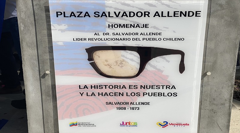 Reinauguran en Caracas plaza Salvador Allende para honrar su legado histórico